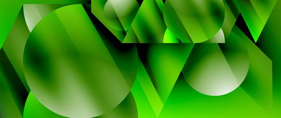 Captivating abstract backdrop composed of interlocking triangles and circles 스톡 일러스트