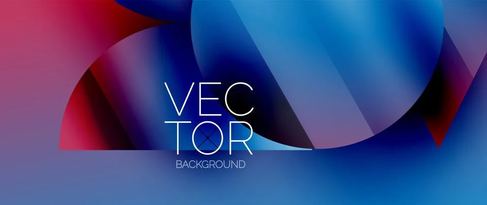 Captivating abstract backdrop composed of interlocking triangles and circles Stock Illustration