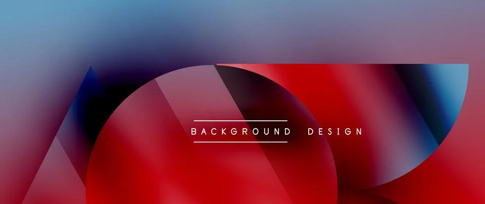 Captivating abstract backdrop composed of interlocking triangles and circles Illustrazione stock