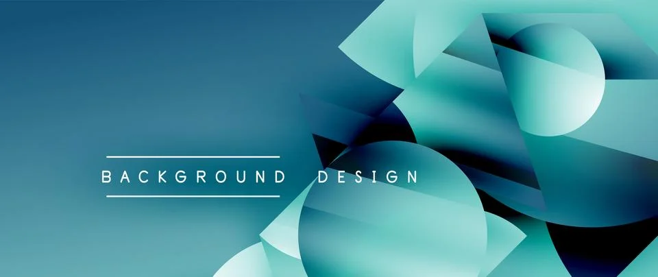 Captivating abstract backdrop composed of interlocking triangles and circles Illustrazione stock