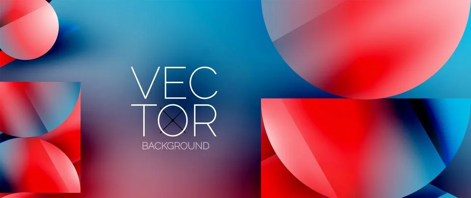 Captivating abstract backdrop composed of interlocking triangles and circles Stock Illustration