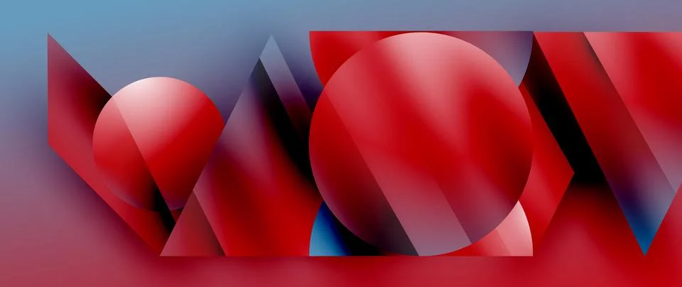 Captivating abstract backdrop composed of interlocking triangles and circles Stockillustratie