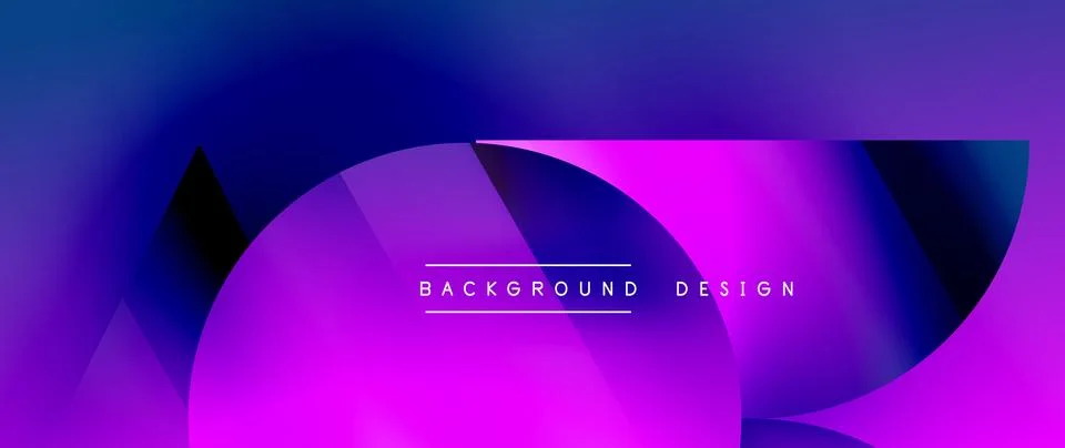 Captivating abstract backdrop composed of interlocking triangles and circles Stock Illustration