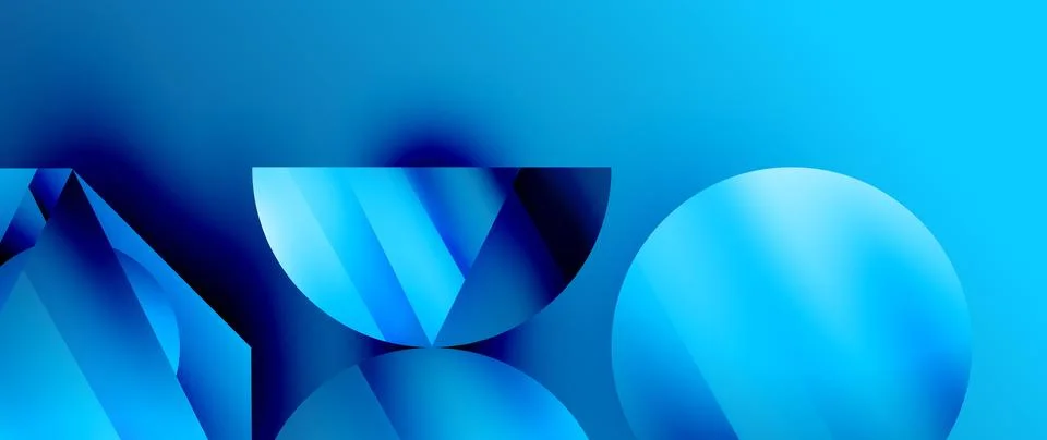 Captivating abstract backdrop composed of interlocking triangles and circles イラスト素材