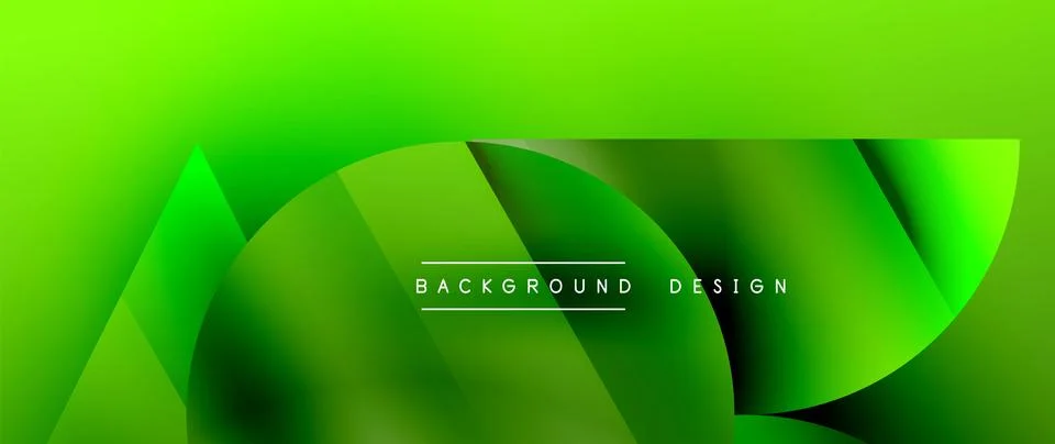 Captivating abstract backdrop composed of interlocking triangles and circles Stock Illustration