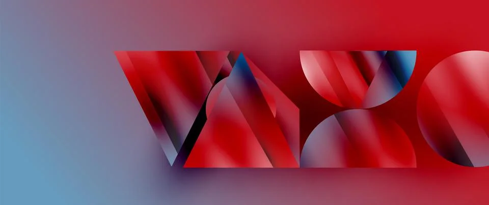 Captivating abstract backdrop composed of interlocking triangles and circles Illustrazione stock