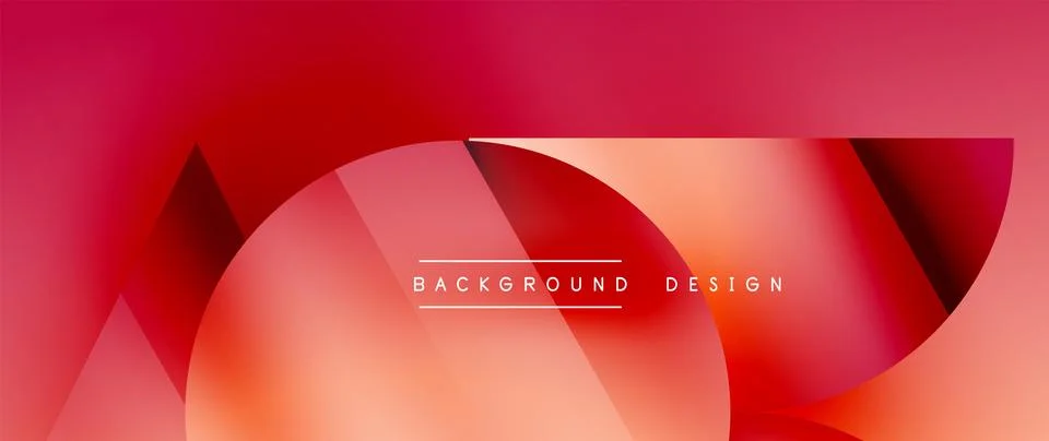 Captivating abstract backdrop composed of interlocking triangles and circles Stock Illustration