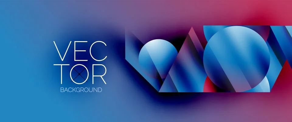 Captivating abstract backdrop composed of interlocking triangles and circles Stockillustratie