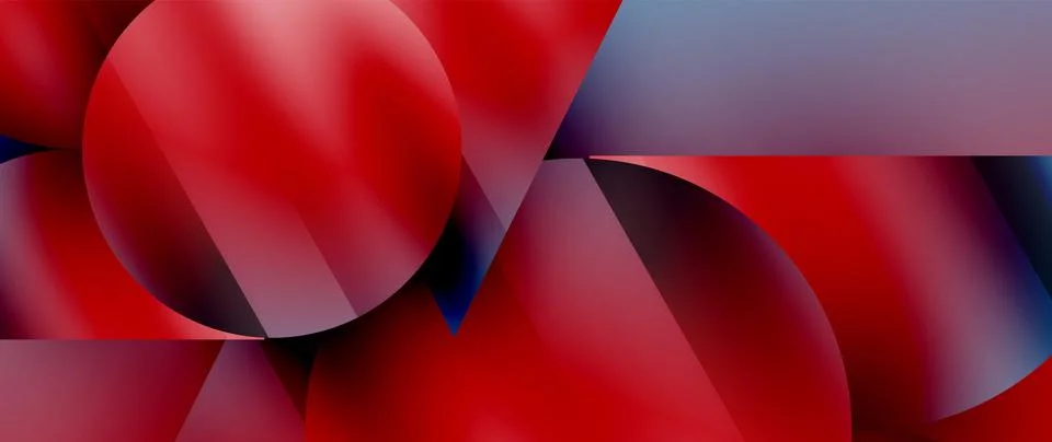 Captivating abstract backdrop composed of interlocking triangles and circles Stock Illustration