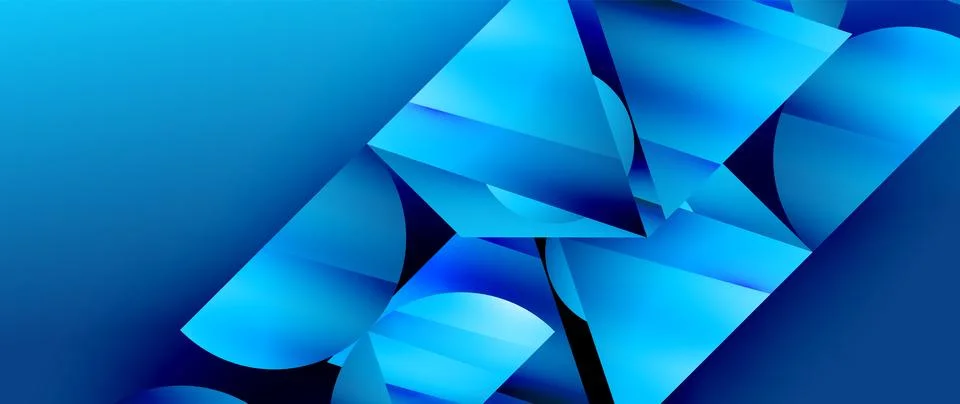 Captivating abstract backdrop composed of interlocking triangles and circles 스톡 일러스트