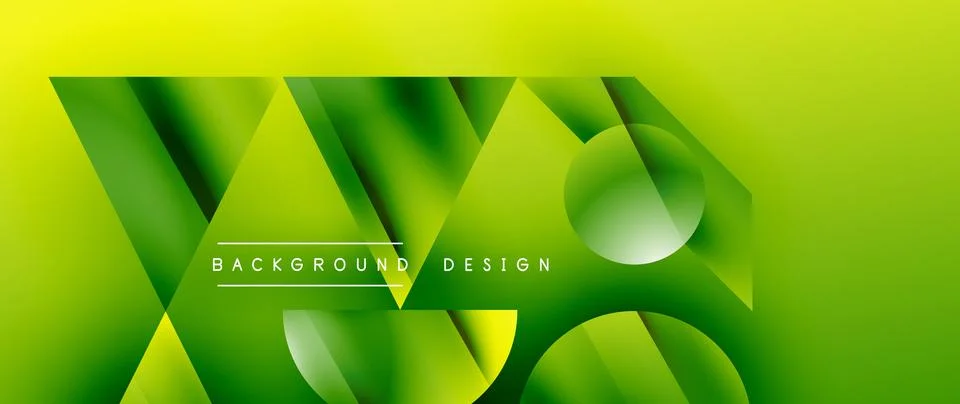Captivating abstract backdrop composed of interlocking triangles and circles Stock Illustration