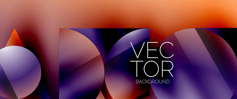 Captivating abstract backdrop composed of interlocking triangles and circles Stock Illustration