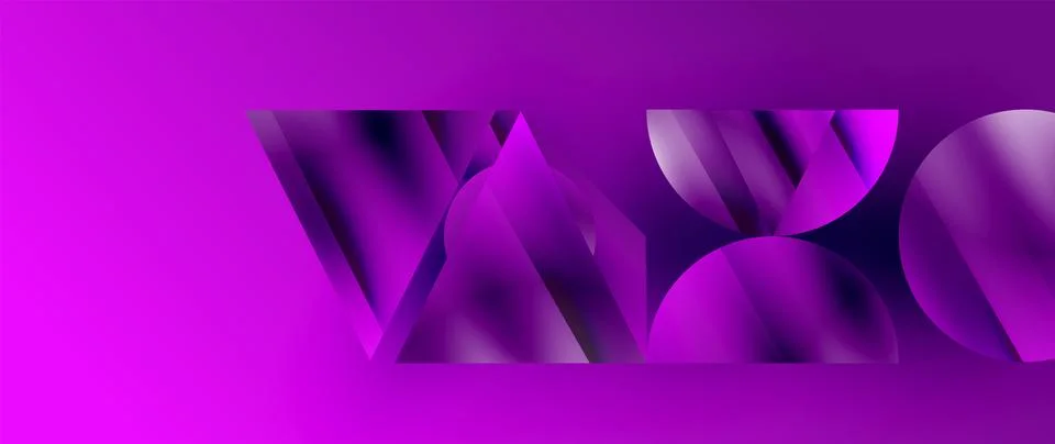 Captivating abstract backdrop composed of interlocking triangles and circles Stock Illustration