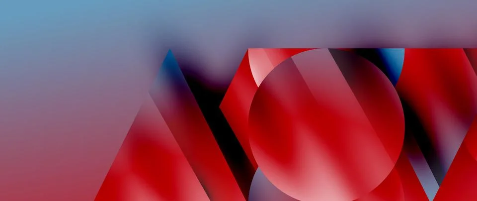 Captivating abstract backdrop composed of interlocking triangles and circles Stock Illustration