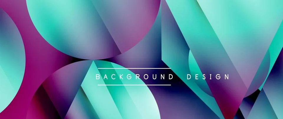 Captivating abstract backdrop composed of interlocking triangles and circles 스톡 일러스트