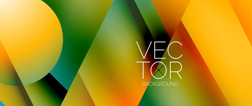 Captivating abstract backdrop composed of interlocking triangles and circles Illustrazione stock