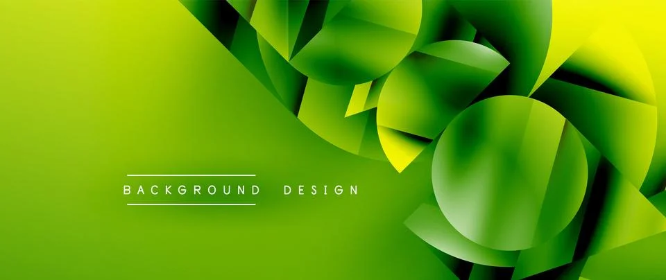 Captivating abstract backdrop composed of interlocking triangles and circles Stockillustratie