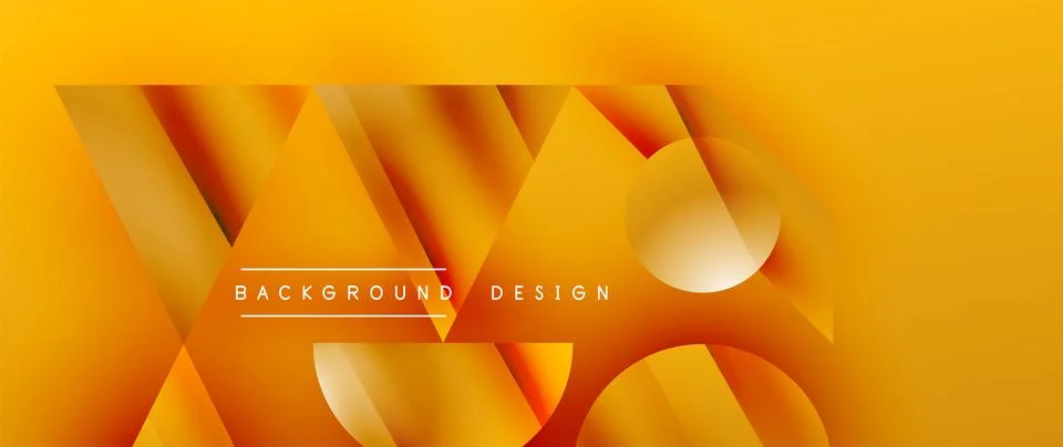 Captivating abstract backdrop composed of interlocking triangles and circles Stock Illustration