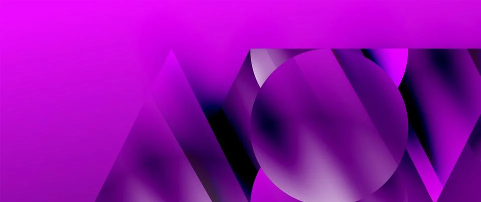Captivating abstract backdrop composed of interlocking triangles and circles Stock Illustration
