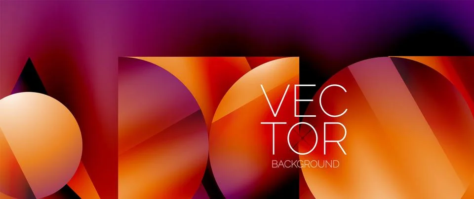 Captivating abstract backdrop composed of interlocking triangles and circles Stock Illustration