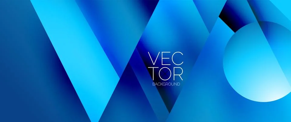 Captivating abstract backdrop composed of interlocking triangles and circles Illustrazione stock