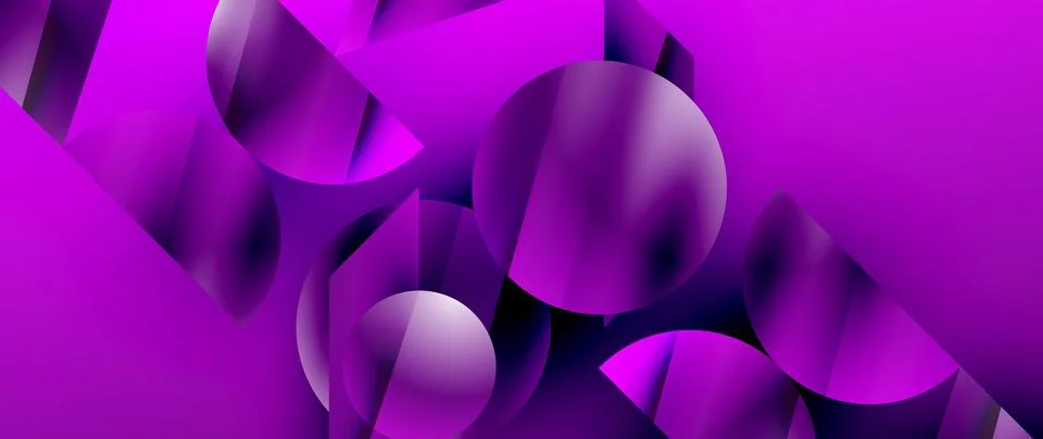 Captivating abstract backdrop composed of interlocking triangles and circles Illustrazione stock