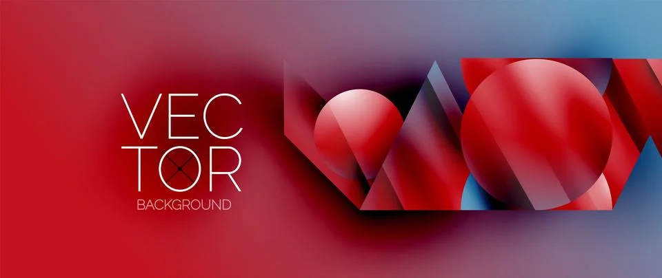 Captivating abstract backdrop composed of interlocking triangles and circles Stock Illustration