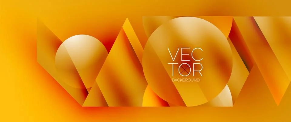 Captivating abstract backdrop composed of interlocking triangles and circles Stock Illustration