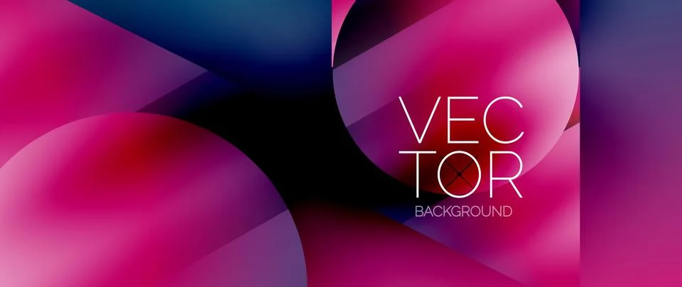 Captivating abstract backdrop composed of interlocking triangles and circles Stock Illustration