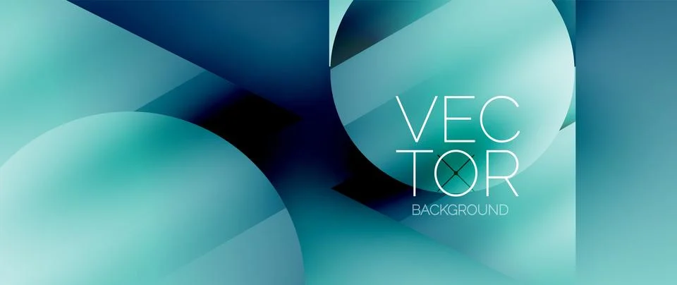 Captivating abstract backdrop composed of interlocking triangles and circles Stock Illustration
