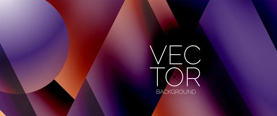 Captivating abstract backdrop composed of interlocking triangles and circles Stock Illustration