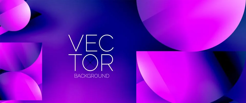 Captivating abstract backdrop composed of interlocking triangles and circles Stock Illustration