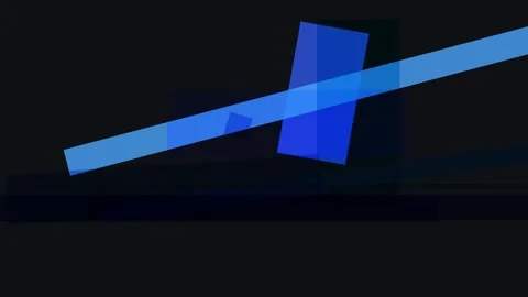 A captivating abstract composition featuring a dynamic interplay of blue ge.. Stock Footage 335441968