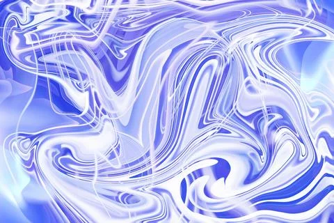 Captivating abstract design with blue liquid marble background Stock Illustration