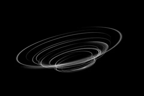 Captivating Abstract Light Trails in Motion with intricate Circular Patterns Stock-Illustration