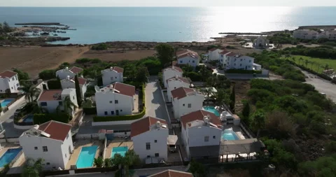 Captivating Aerial Views: Protaras, Cyprus , Beaches Scenic Cliffs Stock Footage 247449151