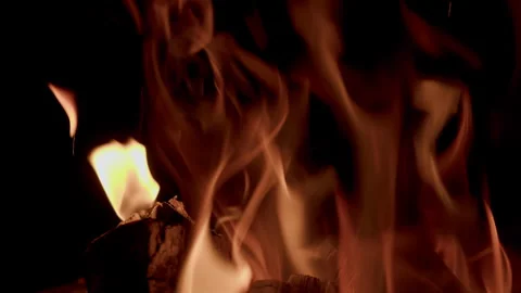 Captivating and Enigmatic Flames Dancing Gracefully in the Embrace of the Dark N Stock Footage 310571249