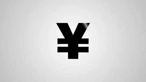 A captivating animation showcasing 3d yen currency symbol in dynamic rotati.. Stock Footage 346496586