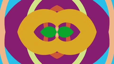 A captivating artistic illustration showcasing a vibrant symmetrical abstra.. Stock Footage 328805654