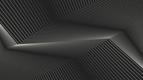 Captivating Black And White Zigzag Pattern With Dynamic Lines Stock Footage 247231005