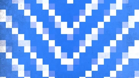 Captivating blue and white zigzag pattern - mesmerizing visual arrangement Stock Footage 300776897