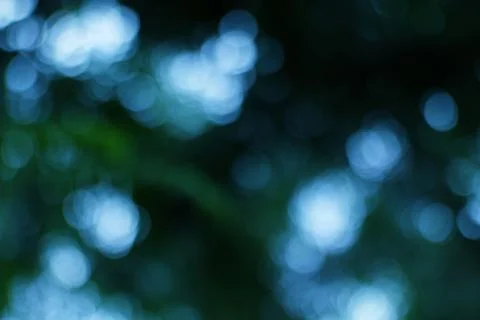 Captivating bokeh background featuring blurred lights and serene tones of b.. Stock Photos