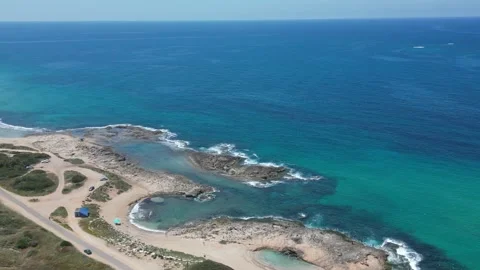Captivating Coastal Views from Above Stock Footage 240182456