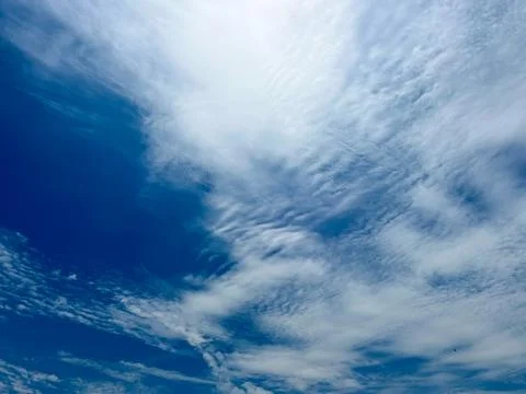 Captivating Daylight Sky with Soft Clouds: An Excellent Choice for Creative.. Stock Photos