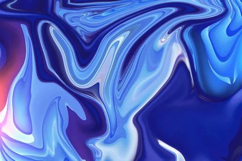 Captivating design featuring abstract realistic liquid paint marbling effec.. Stock Illustration