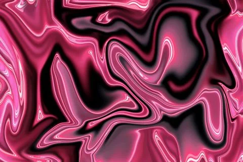 Captivating design showcasing a liquid abstract pattern, vibrant pink and b.. Stock Illustration