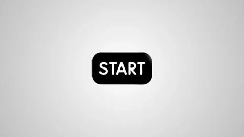 A captivating digital animation of a grey start button transforming into a .. Stock Footage 346496410