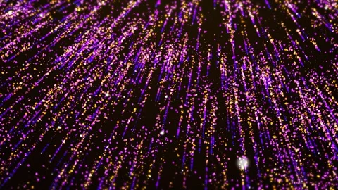 A captivating display of colorful particles dancing and shimmering Stock Footage 311485270