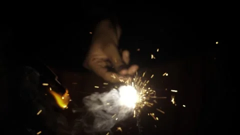 Captivating Fireworks  Mesmerizing Visual Feast of Color and Light Stock Footage 323991971