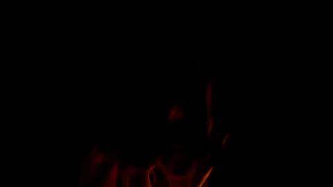 The Captivating Flames Dancing Elegantly in the Dark Night Sky Create an Enchant Stock Footage 311815587